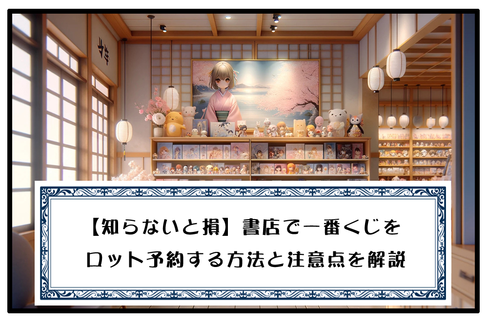 【知らないと損】書店で一番くじをロット予約する方法と注意点を解説のアイキャッチ画像